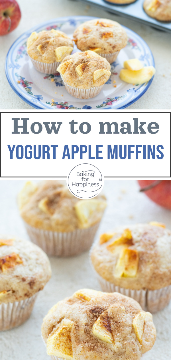 Easy Moist Apple Muffins with Yogurt Baking for Happiness